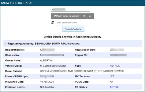 How To Check Vehicle Owner Details By Registration Number