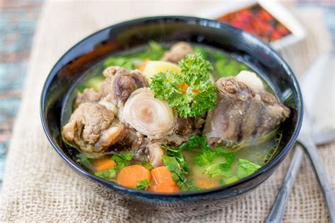 Sop Buntut Traditional Meat Soup From Java Indonesia