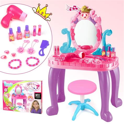 Flooyes Pretend Play Toys for Girls Toddlers, Ocean Princess Vanity Toy ...