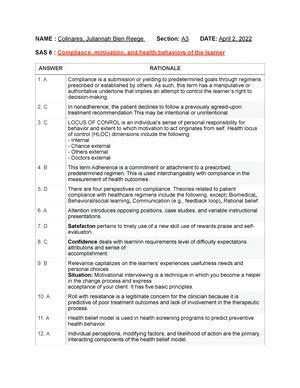 Solved Examine The Following Scenarios And List The Key Ideas