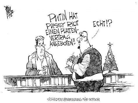 Aktuelle Karikaturen Pussy Riot
