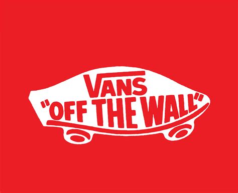 Vans Off The Wall Brand Logo White Symbol Clothes Design Icon Abstract Vector Illustration With ...