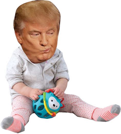 Donald Trump As A Baby Life Size Cardboard Stand Up Standee Cutout