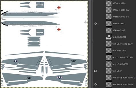 Usaf C 9a Vc 9c And Us Navy C 9b Dc 9 Skin Templates Tttwj