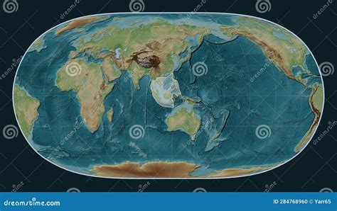 Sunda Tectonic Plate. Wiki. Natural Earth II. Stock Illustration - Illustration of rift ...