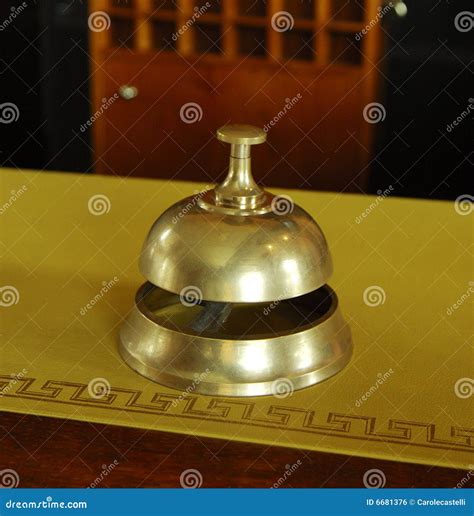 Service Ring Bell On A Hotel Desk Stock Photo Image Of Service