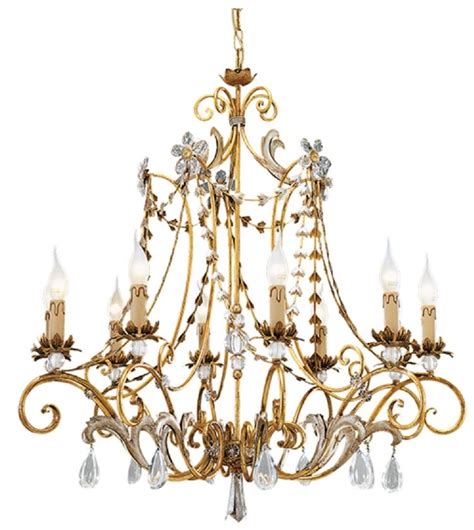 Casa Padrino Lustre Baroque De Luxe En Cristal Or Antique Argent