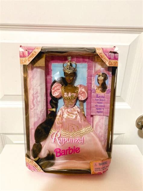 1997 Rapunzel Barbie Doll African American 18164 Mattel Nrfb For Sale