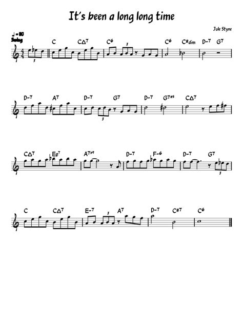 It's been a long long time sheet music for Piano download free in PDF ...