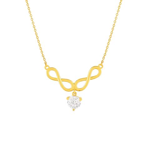 Collier Or Jaune Zirconia Maty