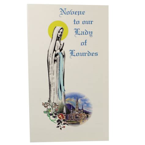 Étui Image Livret de Neuvaine Notre Dame de Lourdes Guide de Prière