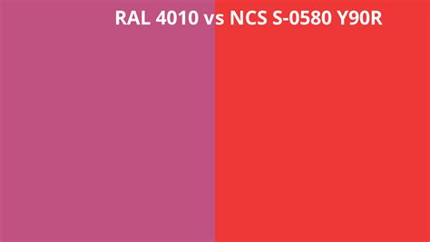 Ral 4010 Vs Ncs S 0580 Y90r Ral Colour Chart Uk