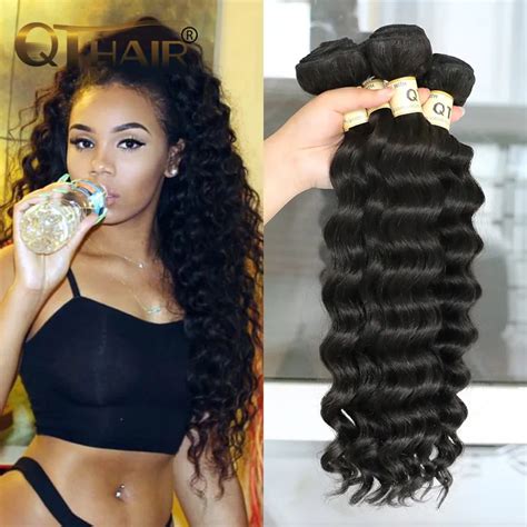 Aliexpress Buy Indian Virgin Hair Loose Deep Wave 4 Bundles 7A