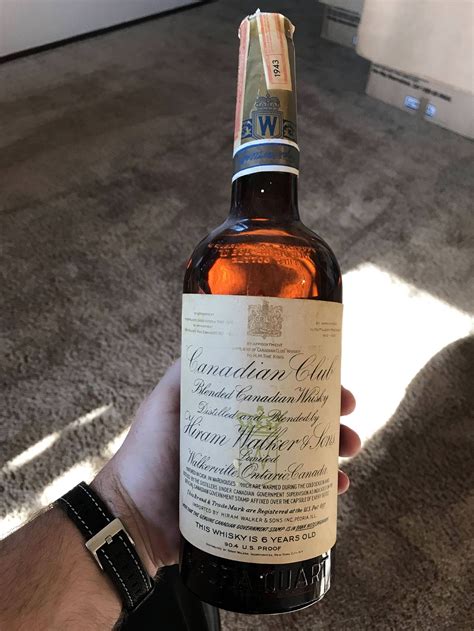 I Found An Unopened Bottle Of Canadian Club Whisky From 1943 R Canada