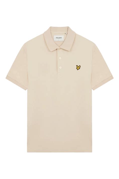 Lyle Scott PLAIN POLO SHIRT Bruin Beige 1 Voorwinden