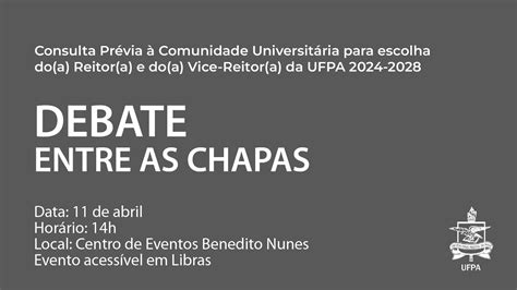 Debate Entre As Chapas Da Consulta Prévia Para Escolha De Reitor A E