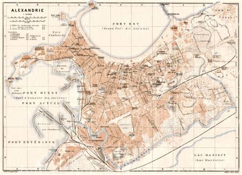 Old Map Of Alexandria In Buy Vintage Map Replica Poster Print Or