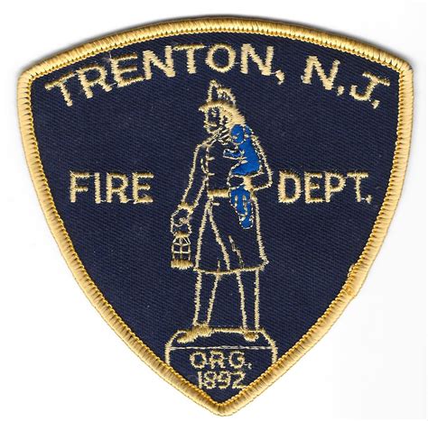 Trenton Nj Fire Department Official Patch Glasscase3 Flickr