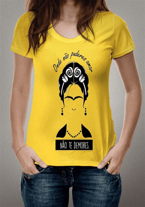 Baby Long Estonada Camiseta Frida Kahlo R Em Lojazeroballa