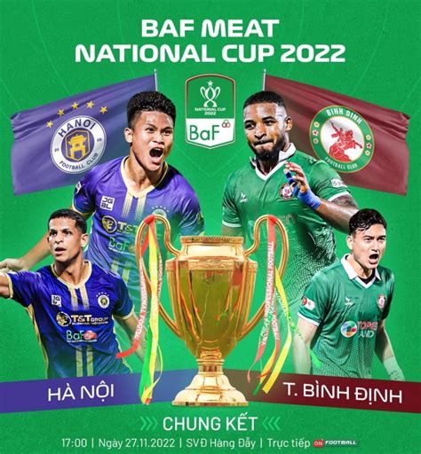 Trực tiếp bóng đá Hà Nội vs Bình Định Chung kết Cúp Quốc gia 2022