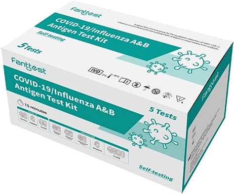 Fanttest 3 In 1 Combo Test 5 PACK Influenza Flu A B And COVID 19 Rapid