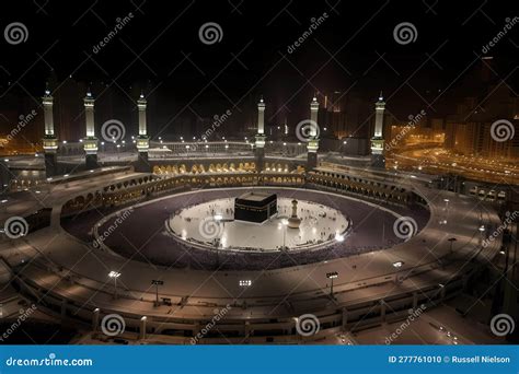 The Great Mosque Of Mecca - Mecca, Saudi Arabia (Generative AI) Royalty ...