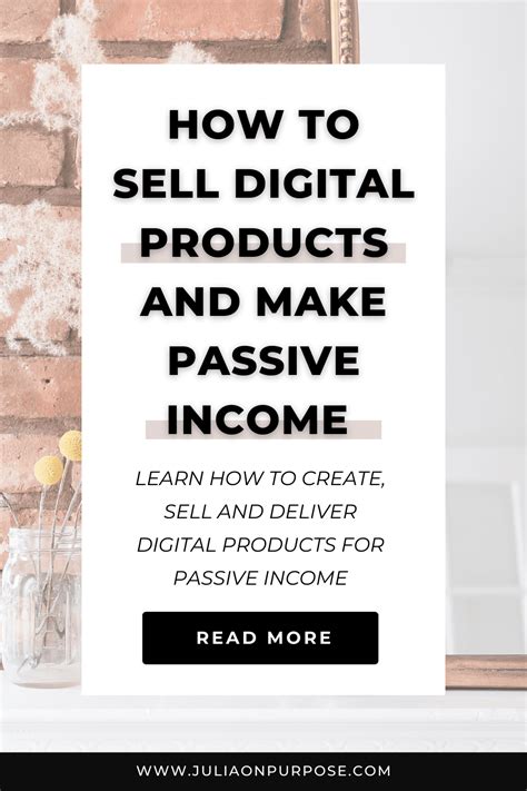 How To Create Passive Income Streams With Digital Products Julia On