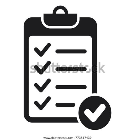 Checklist Vector Icon Check Mark Icon Agree Icon Checklist Icon