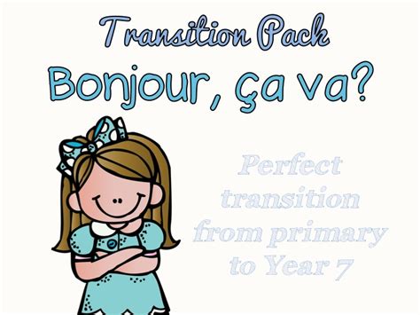 Transition Pack Bonjour Ça Va Introduction To French Editable