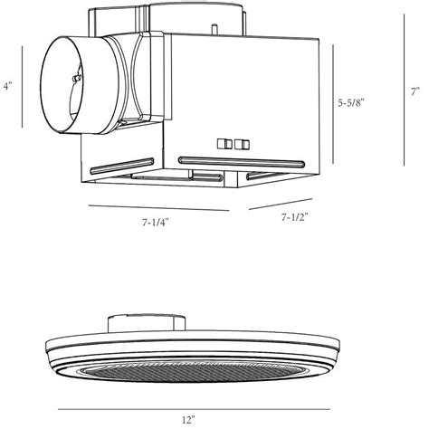 Homewerks Bt Cfm Ceiling Mount Bathroom Exhaust Fan With