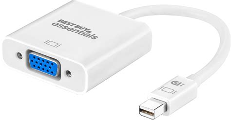 Best Buy Essentials Mini Displayport To Vga Adapter White Be Pamdvg