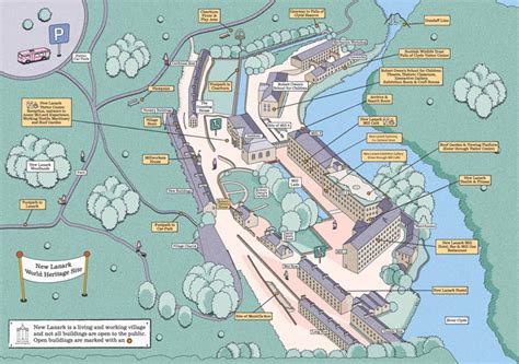 Map Of New Lanark New Lanark Visitor Centre