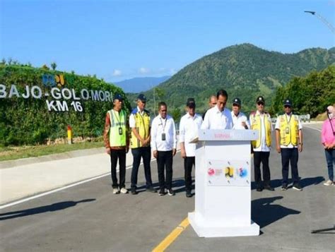 Presiden Jokowi Resmikan Jalan Labuan Bajo Golo Mori