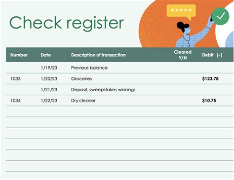 Check Register Template Excel ~ Excel Templates