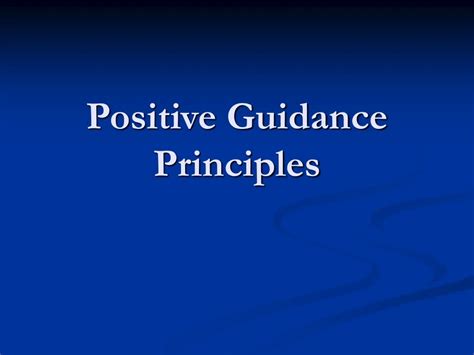 Ppt Positive Guidance Principles Powerpoint Presentation Free