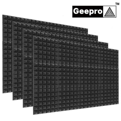 Geepro 8pcs Studio Acoustic Foam Sound Absorbtion Proofing Panels Tiles