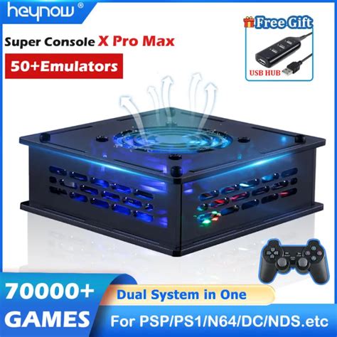 Original heynow R Super Console X PRO MAX กลองเกมเกม50 Dual ระบบ