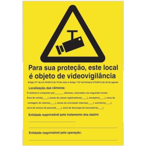 Para Sua Protecção Este Local é Objeto De Videovigilância