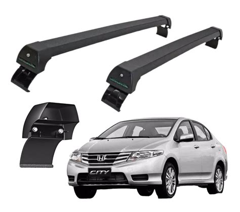 Rack De Teto Honda City A Sports Preto Long Life Machado