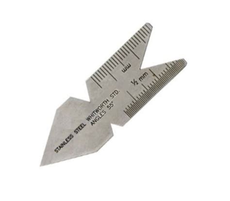 Ss Steel Centre Gauge Fish Tail Screw Thread Pitch Cutting Gauge