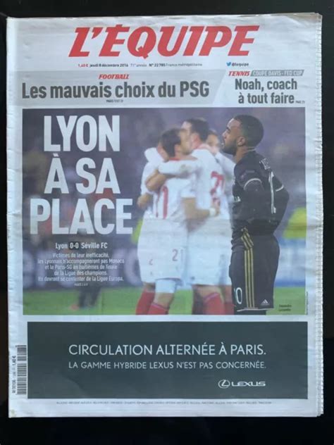 L Equipe Journal Ligue Des Champions Lyon S Ville Fc