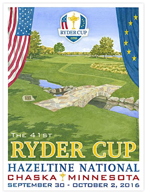 2016 Ryder Cup Poster - Lee Wybranski