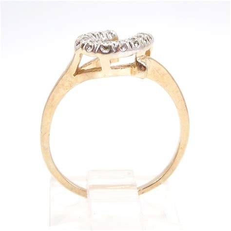 Yellow Gold and Diamond Horseshoe Ring – A.J. Martin