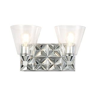 Chrome 2 Light Vanity Light with Glass - Bed Bath & Beyond - 33140401