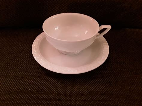 Rosenthal Porzellan Classic Rose Maria Wei Teetasse Unterteller Tasse