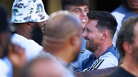 Lionel Messi Debut En Inter Miami Se Dio Un Gran Abrazo Con LeBron