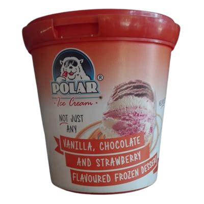 Polar Ml Nja Tub Vanilla Chocolate Strawberry Mix Ice Cream