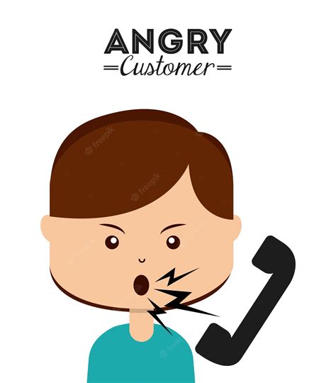 Premium Vector | Angry customer