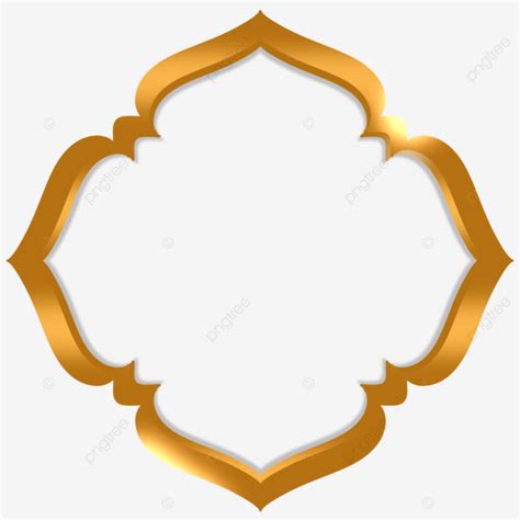 Aesthetic Islamic Golden Frame Or Text Box Islamic Islamic Text Box