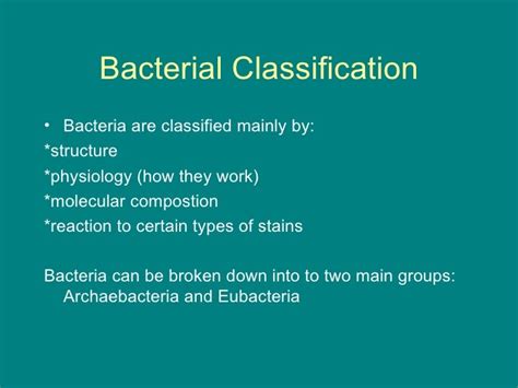 Ppt Classification Of Bacteria Powerpoint Presentation Free To Riset